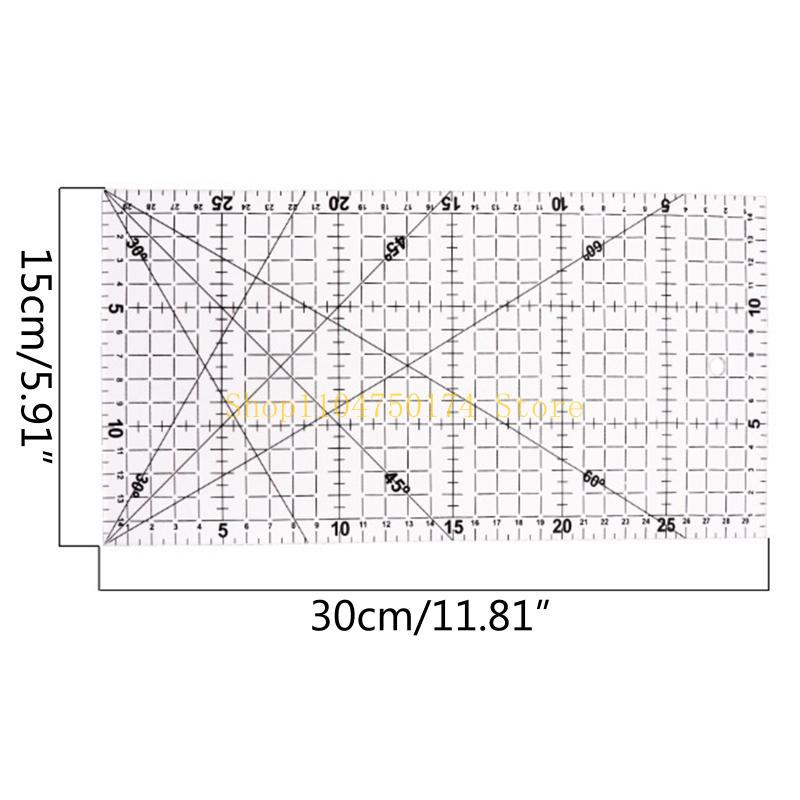 Acrylic Patchwork Ruler 30x15cm Transparent DIY Quilting Clothes Making Supplies for Children Students DIY Crafts top sale