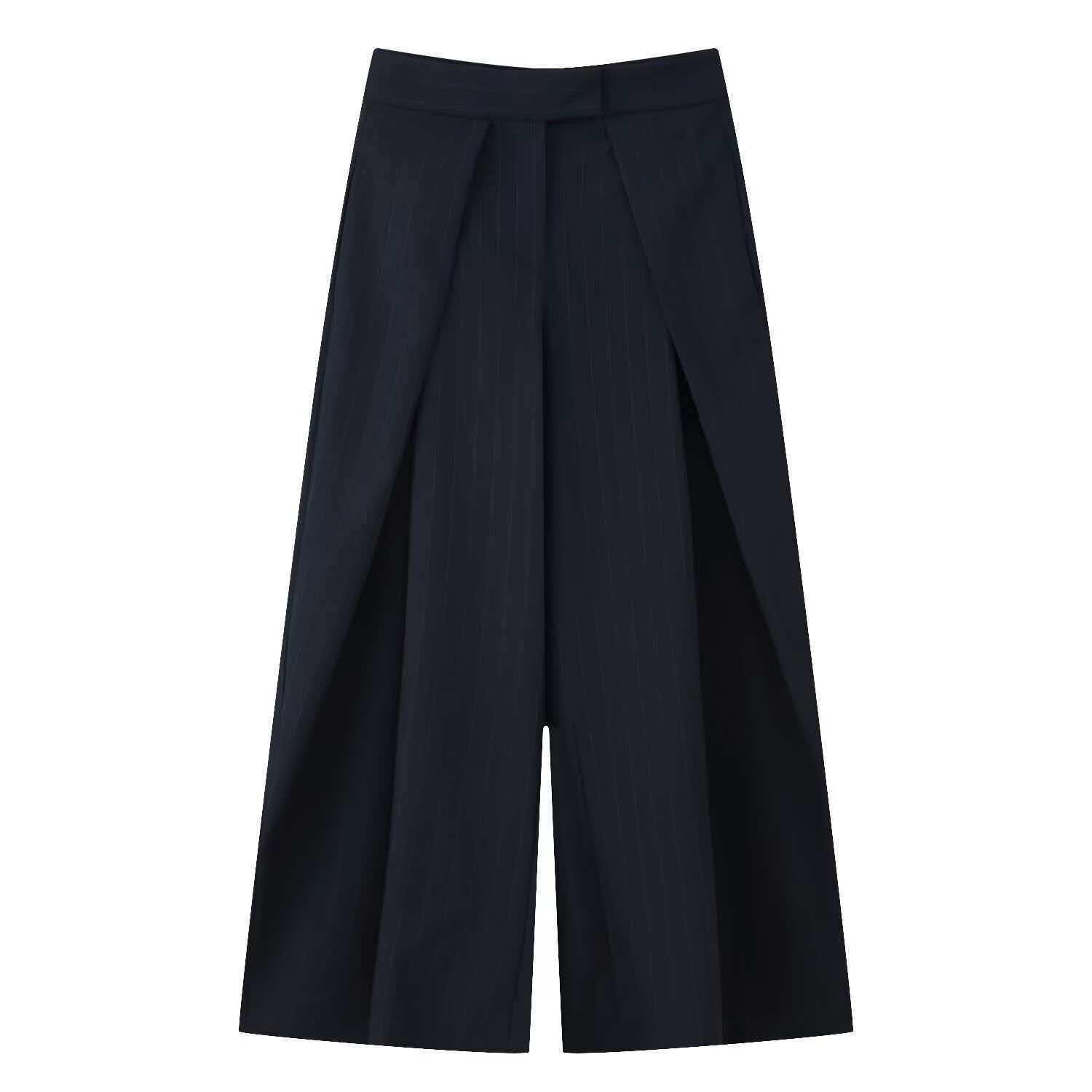 

Autumn Fashion Women s Pleated Wide-Leg Pants - Versatile European & American Style Extra Small