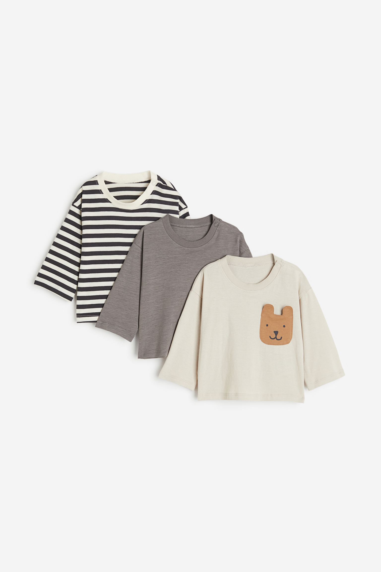 

3-pack cotton jersey tops