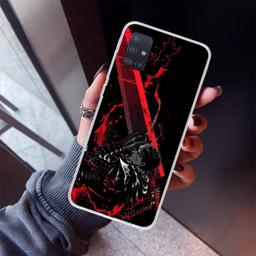 G-Guts B-Berserks Anime Phone Case For Samsung Galaxy A12 A52S A42 A32 A22 A51 A50 Note 20 Ultra 10 S10 Plus A71 A70 A31 A30 A10