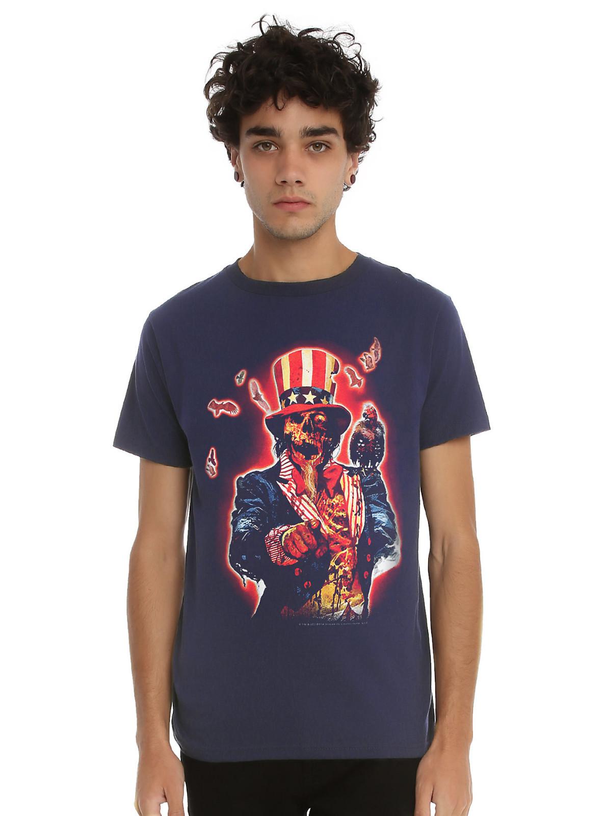 Raise The Dead Zombie Uncle Sam T-Shirt, New with Hot Topic Tags S разноцветный