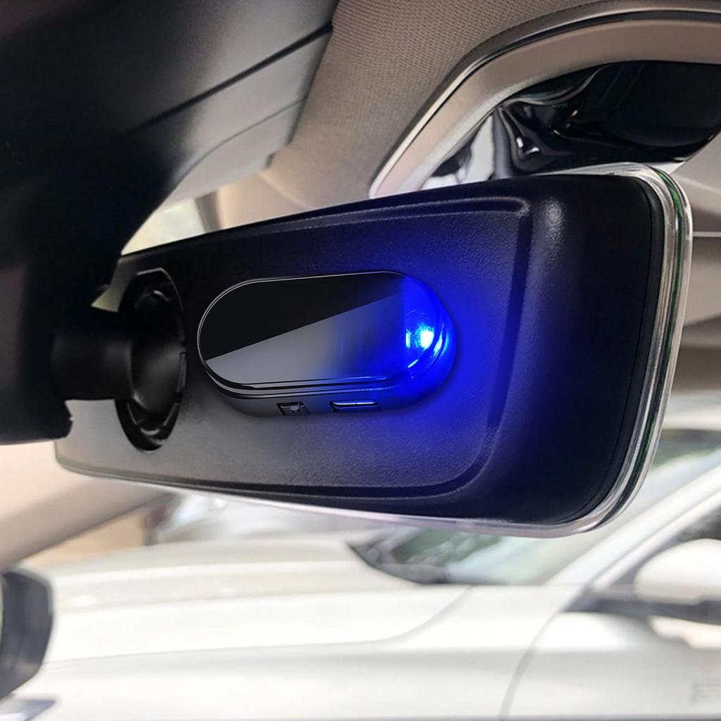 Solar Powered Car Alarm Light, Car Solar Warning Light, Anti-Theft LED Flashing Safety Light,