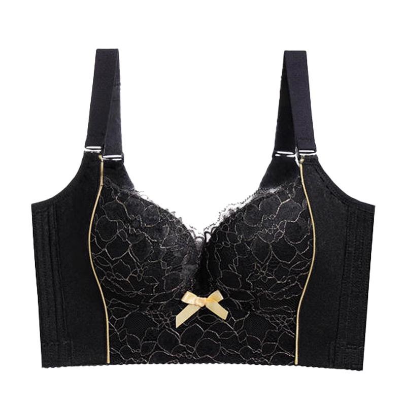 Adjustable Underwear, Small Breasts Gathered, Secondary Breasts Closed, Anti-sagging, Comfortable Upper Support, Thin Lower Thick Side Close Lace