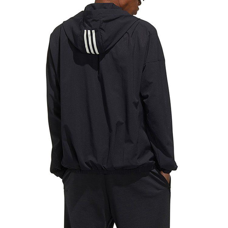 Adidas Jackets Men's Black Hooded Moderate Other FM5397