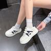 Niche Design Bread Shoes 2025 New Lightweight Soft-soled Platform White Shoes Women's Leather Versatile Sports Shoes
