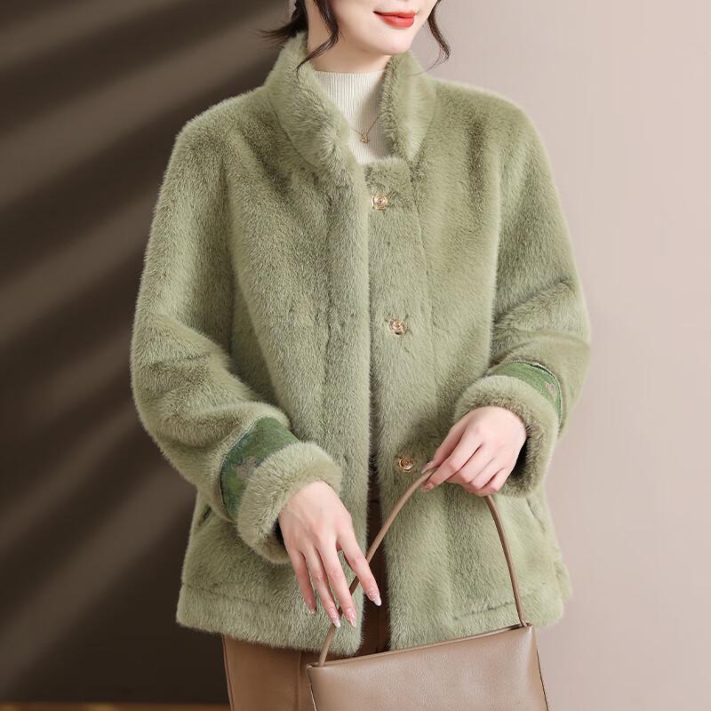 

Xuexi Женское пальто из искусственной норки в новом китайском стиле на зиму 3XL