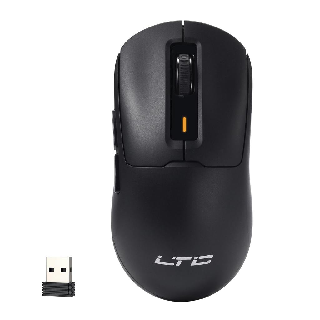 LTC GM024 Tri-Mode Wireless Gaming Mouse, 59g Ultra-Lightweight Ergonomic Gaming Mouse, 2.4GHzBTWired, 6-Level DPI 4800, 1000Hz, 5 Programmable