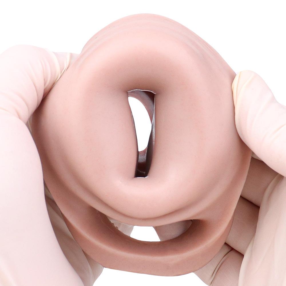 Male Penis Condom Soft Silicone Lengthen Enlarge Dildo Adult Sex Toys Gay Femdom Pegging Realistic Cock Strap On Dick