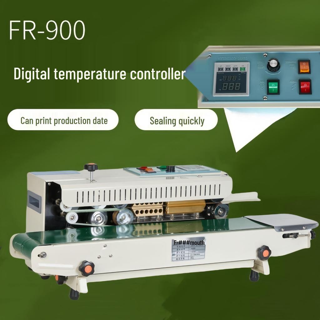 Automatic Continuous Sealing Machine for Aluminum Foil & Plastic Film Bags - Ideal for Packaging Tea & Masks
