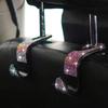 2pcs Artificial Diamond Car Hook, Car Hidden Car Storage Hook Creative Car Seat Hook Hanger Car Accessories For Women