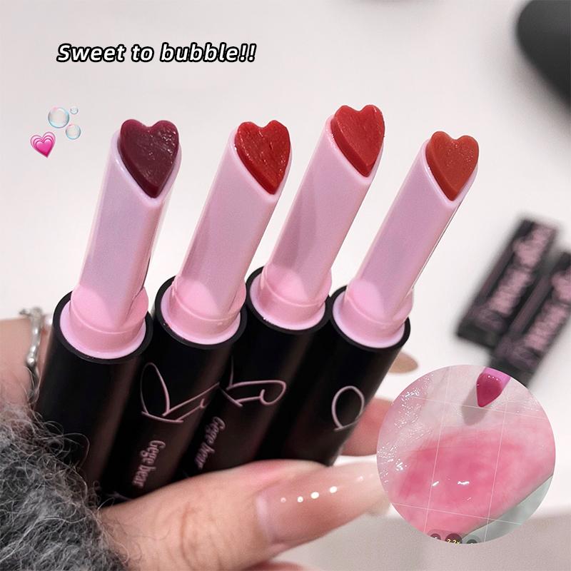 GEGE BEAR Moisturizing Solid Lip Gloss,  Moisturizing Mirror Holding Makeup Pure, Boiled Water Lip Gloss