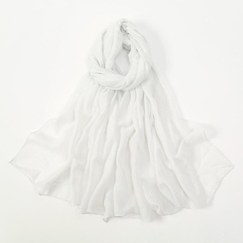 New silver silk breathable sunscreen versatile long scarf women's yarn scarf Middle Eastern women's ethnic headscarf scarf