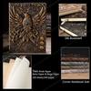 Superaura 3D Phoenix Bronze Dnd Vintage Leather Journal Writing Notebook With 200 Pages A5 Antique Handmade Diary