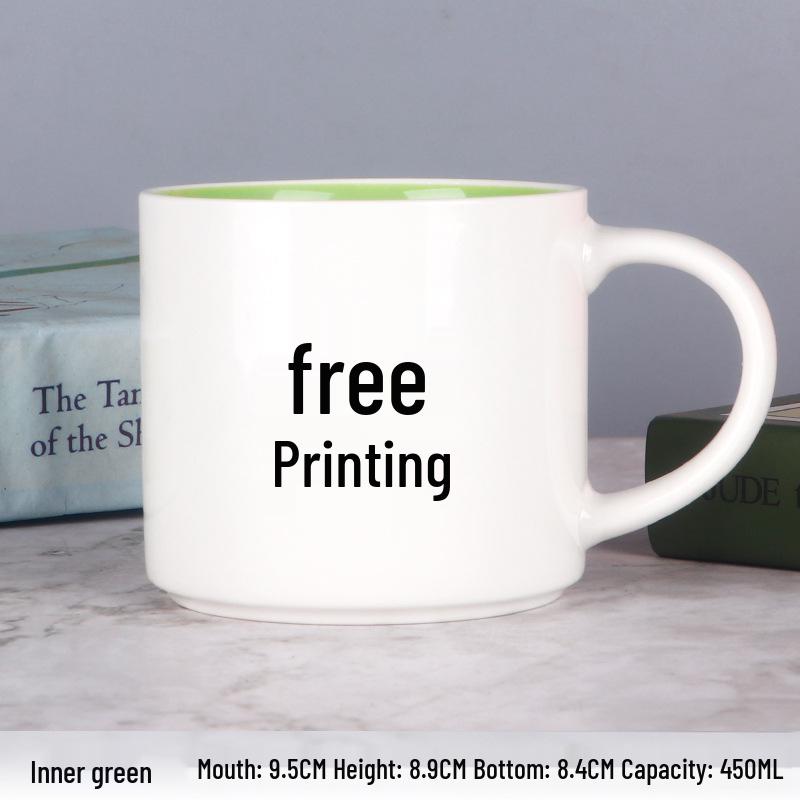 Kreative Keramiktasse mit individuellem Logo für Thermotransfer und Werbegeschenk