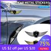 2026 Hot Car Sticker Fashion 3D Wings Metal Shield Logo Metal Sticker Decorate Car Accessories For Peugeot 308 408 508 RCZ 208 3