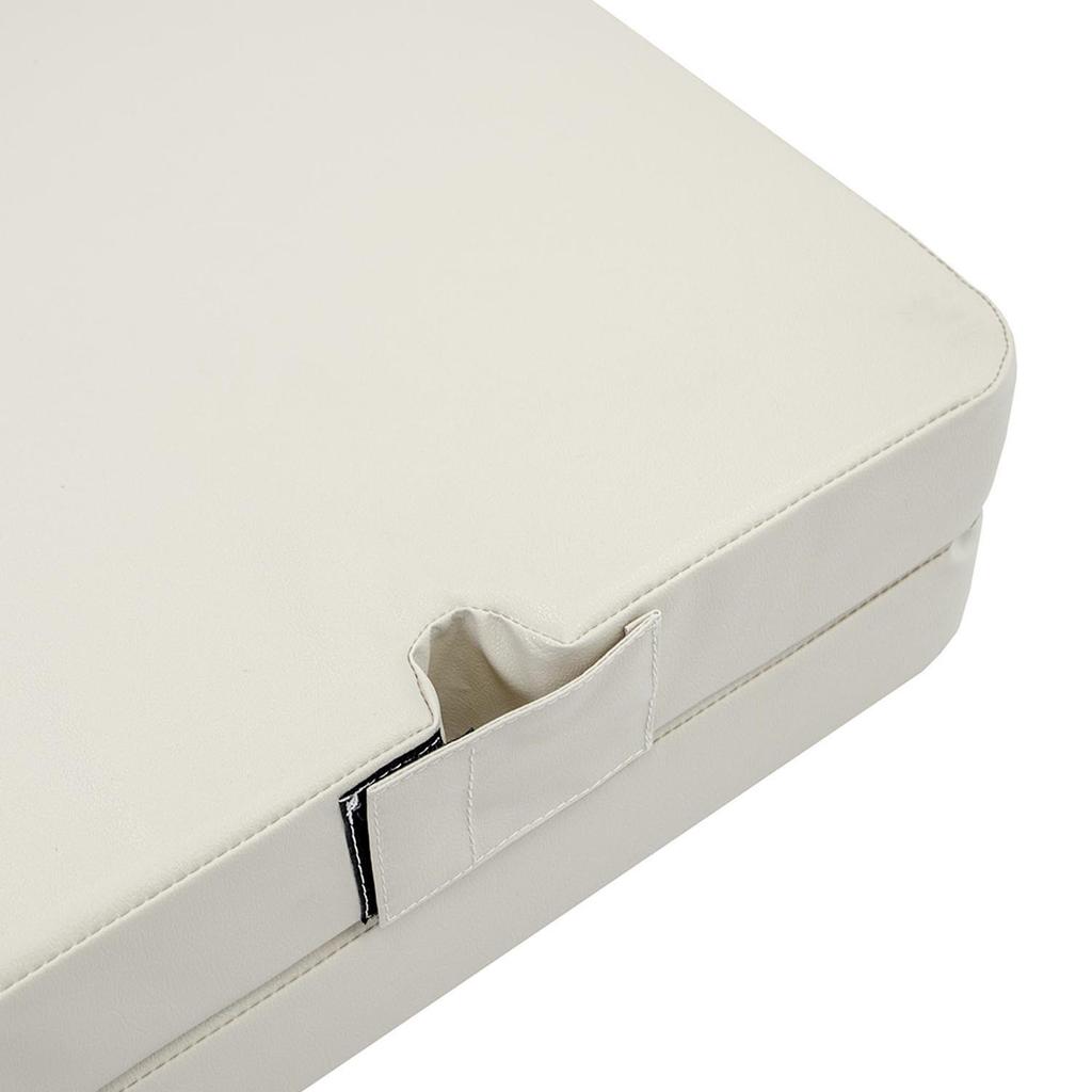 Gymnastic Mat Gamma 100x100x8 Two-piece with Pole Cutouts - Beige