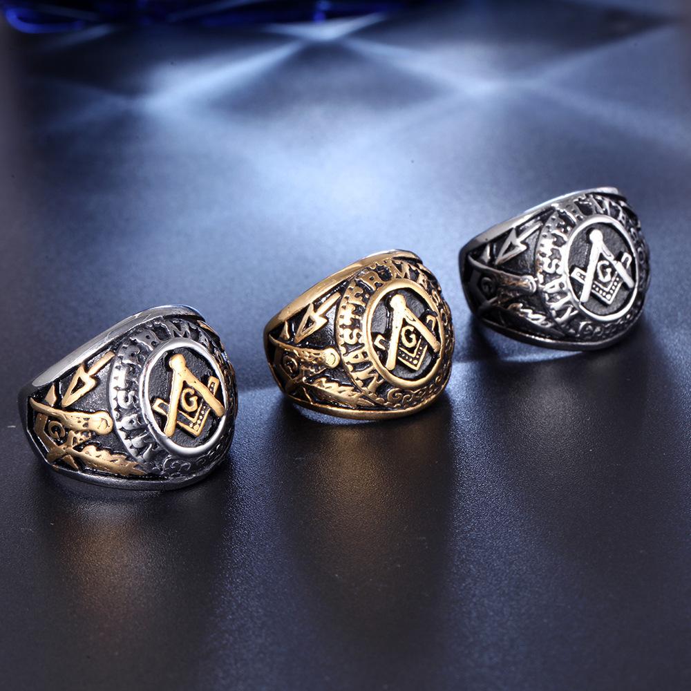 Stainless Steel Ring Vacuum Plated Durable Hypoallergenic Finger Ring for Men Women