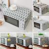 AKOAK 1 Pack 30cm x 90cm/11.81" x 35.43" Household Kitchen Microwave Dust Cover Cotton Linen Oven Cover with Storage Bag Home Decoration Accessories