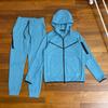 Tuta sportiva casual da uomo 2024 con cappuccio e zip laterale