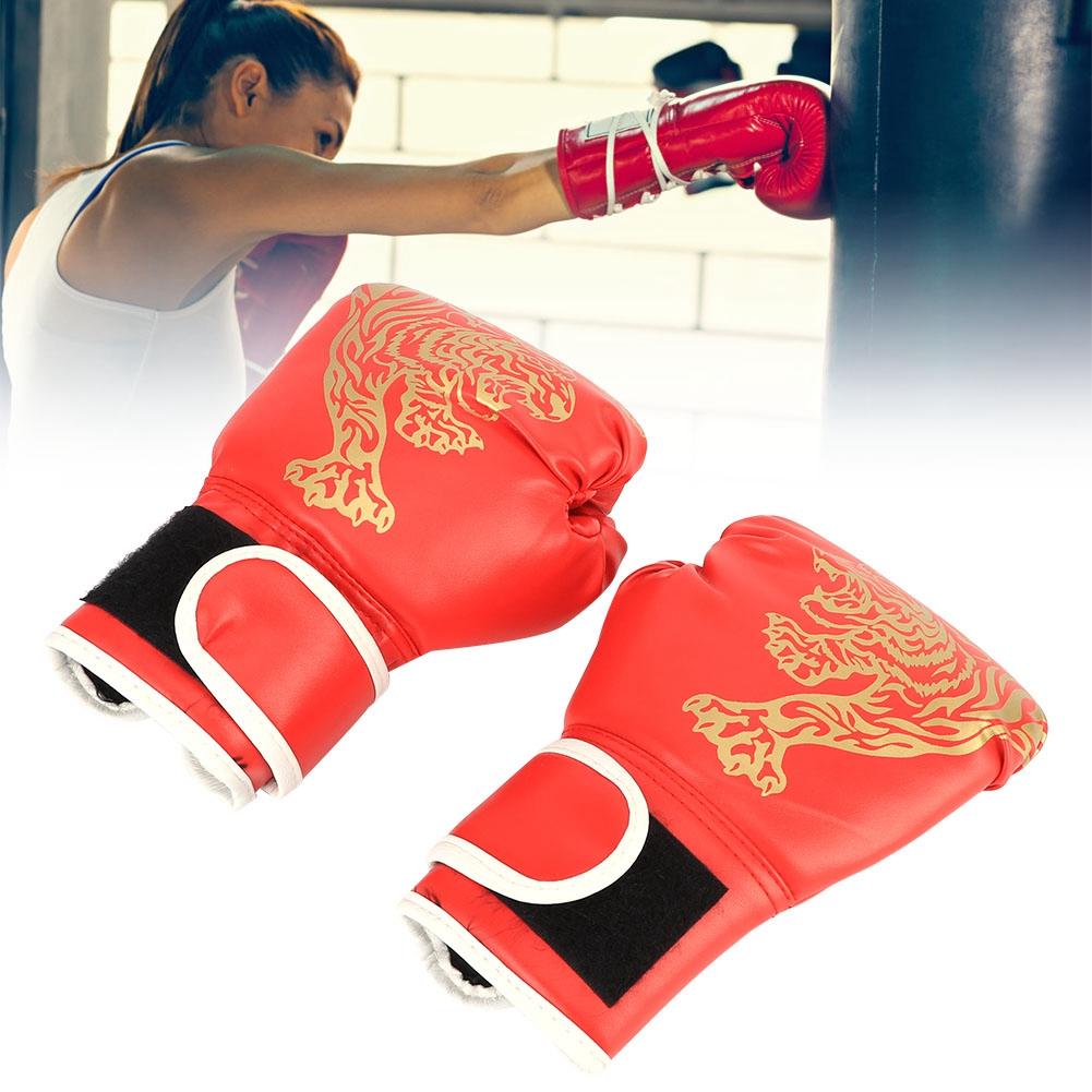 Red Taekwondo Boxing Gloves Bodybuilding Exercise Sanda Fighting for Adults ChildrenRed Adults