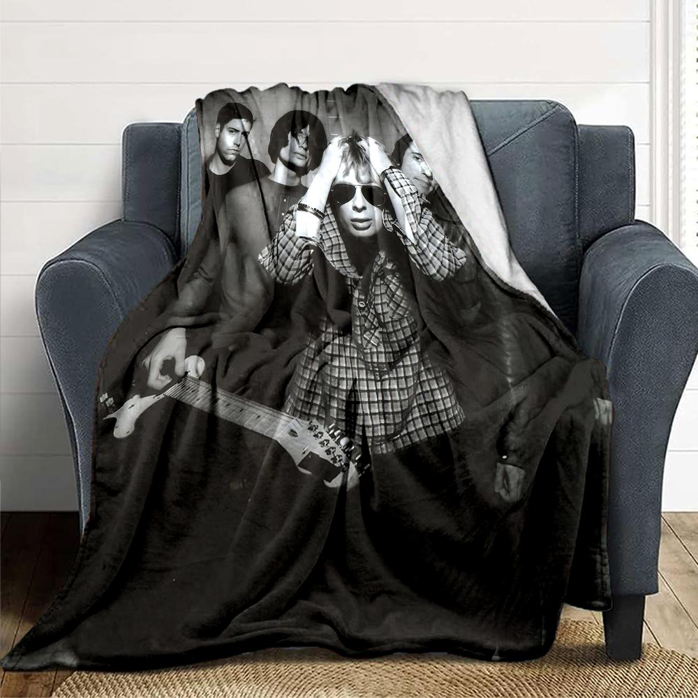 Rock Band Portrait Blanket Soft Throw Blanket For Home Bedroom Bed Sofa Travel Office Solid Christmas Blanket