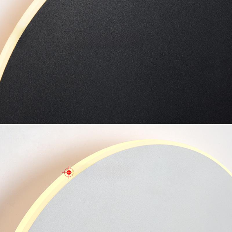 Nordic Modern LED Wall Lamp for Bedroom, Corridor, Staircase - Touch Control, Round Shape - Simple and Stylish Design