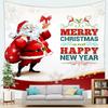 Arazzo con Motivo Natalizio Decorazione da Parete per Casa Camera da Letto Soggiorno Babbo Natale