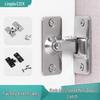 Black Stainless Steel Right Angle Door Latch - Anti-Theft Sliding Door Hasp, Small Bolt Lock