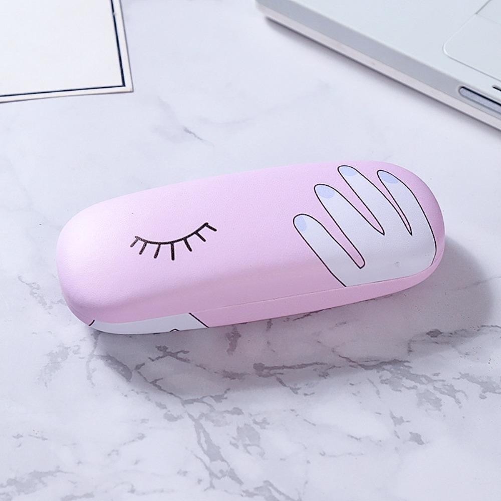 Cute Pattern Glasses Case Hard Leather Eyewear Protector Fashion Sunglasses Box  Women