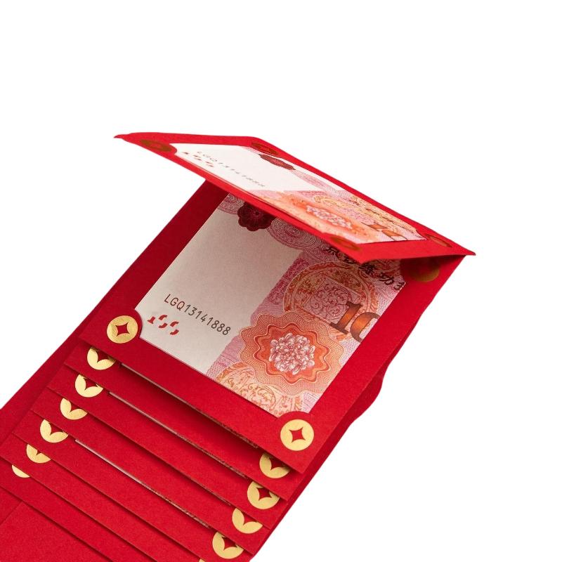 2026 New Year's Red Envelope Best Good Luck In Year Of The Horse Creative Durable Pulling Red Envelopes 6/10 Slots 1Pcs