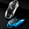 Tesla Car Key Case Model X Y Model 3 Key Shell Button Durable Metal Key Chain Car Accessories For Tesla Vehicle Owners