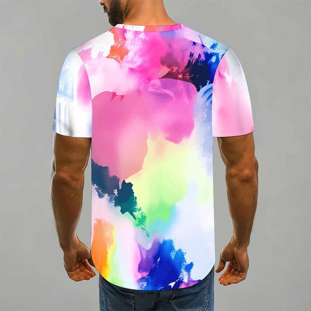 Women Short Sleeve Crew Neck T Shirt Dark Navy Pink Hibiscus Green Tropical Palm Leaf Print Top