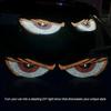 2PCS Car Devil Eyes Light, 11.8in x 4.72in Dynamic Flex Vehicle Windshield Digital LED Sign Display, Flexible Auto Exterior Decor Lamp Accessories, Un