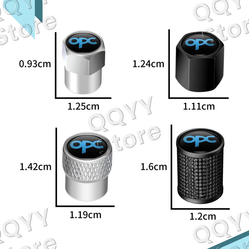 4Pcs Metal OPC Line Logo Car Wheel Tire Valve Caps Tyre Rim Stem Airdust Covers For Opel Insignia Astra H J D Zafira Corsa E
