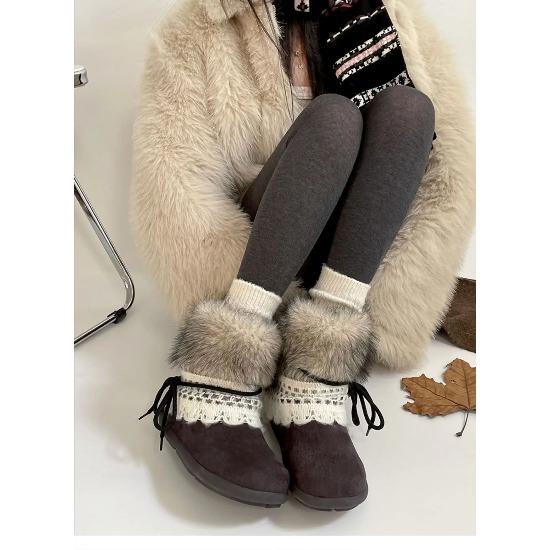 Warm Thick soled Snow Boots for Women  New Winter Anti slip Thick Hairy Cotton Shoes for Women