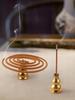 Brass Multi-Style Incense Holder: Coil, Gourd, Nine-Hole, Water Drop, and Sitting Tray Burner.