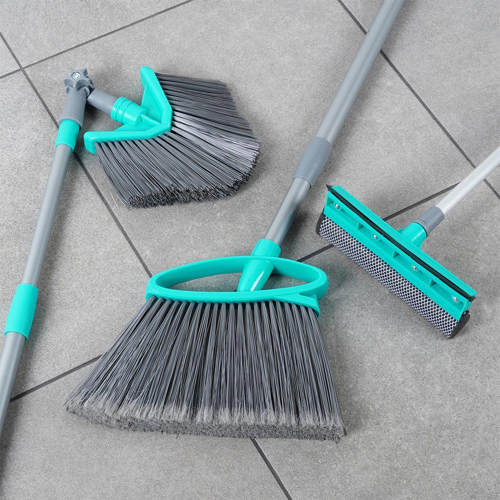 Cleaning Set: Broom, Window Squeegee, Telescopic Dust And Cobweb Broom, 3 Pcs.