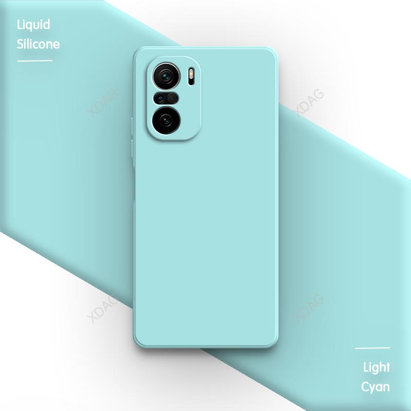 Lens Protection Back Cover for Xiaomi Poco F3 GT F3GT 5G Soft Square Liquid Silicone Original Shockproof High Qualtiy Phone Case