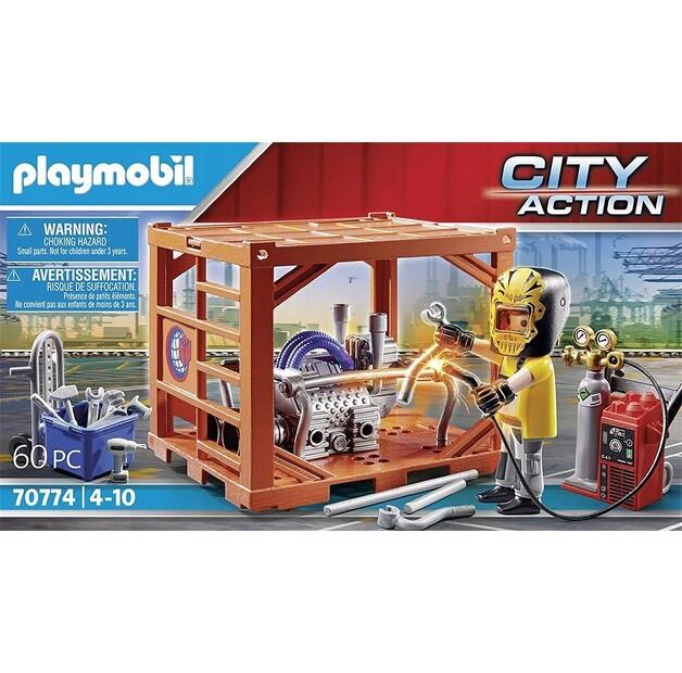Конструктор Playmobil 70774 City Action контейнерный завод