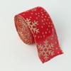 Xmas Gift Christmas Ribbon DIY Burlap Ribbon New Fabric Swirl Ribbon