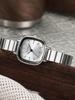 Fashion trend versatile alloy material square dial women's quartz wrist watch, suitable for Christmas, Thanksgiving gift