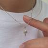 Melliv Silver Simple Star Pendant Necklace_mvn03