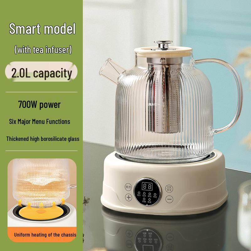 All-Glass Health Kettle - Multi-functional, Temperature-Controlled Tea Brewer for Home and Office