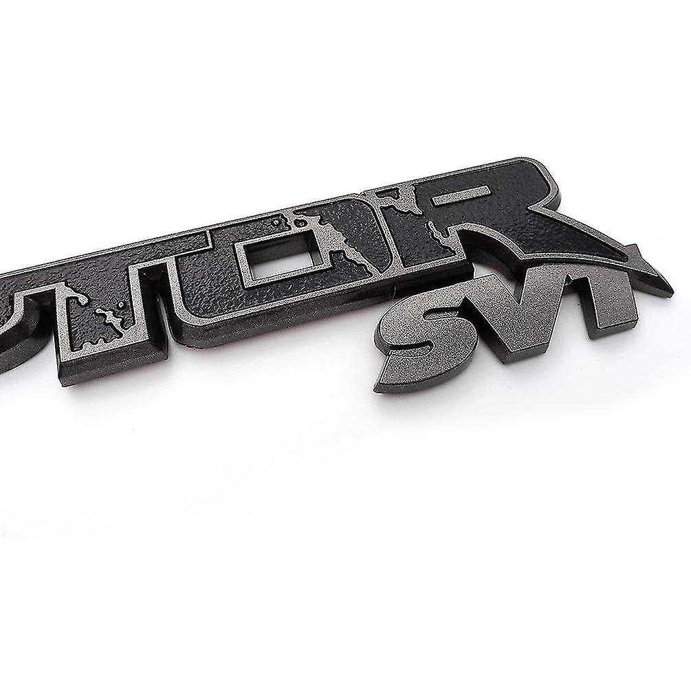 Car Rear Trunk Emblems Raptor Logo Stickers For Ford F-150 F-250 F-350, Fender Side Tailgate Rear Emblems, Gun Color,