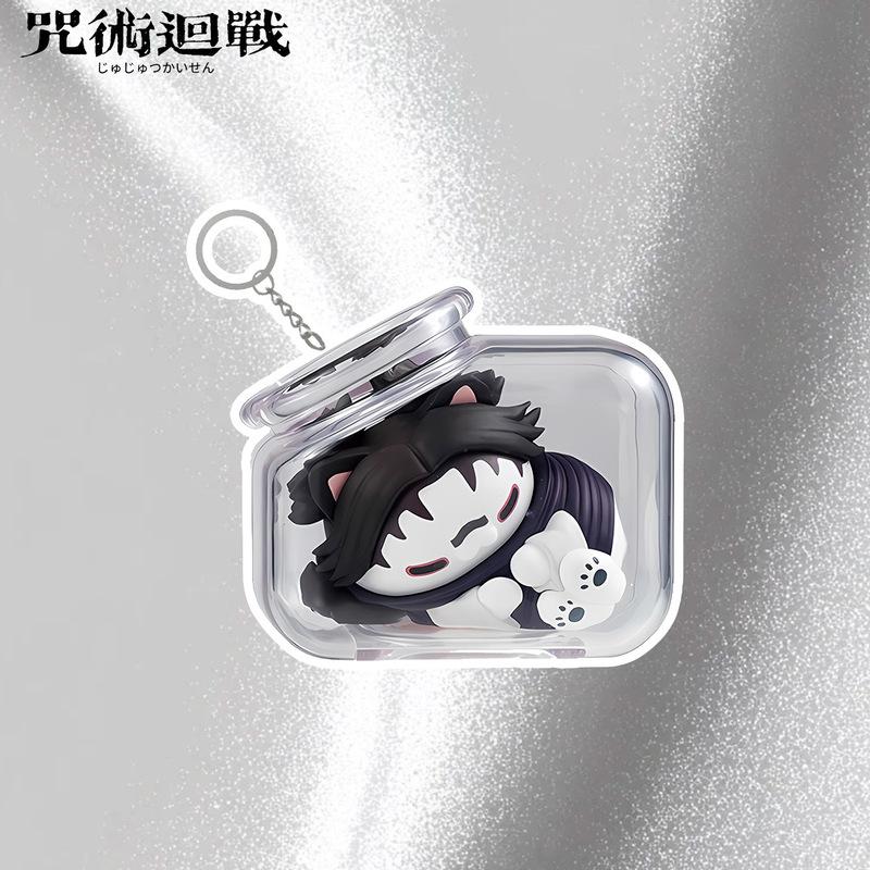 Jujutsu Kaisen Gojo Satoru Yuji Itadori Keychain Bottle Cat Series Anime Merchandise Gift Toy Accessories Figure Pendant