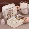 Handheld Makeup Bag, Detachable Partition, Large Capacity Multifunctional, Home Storage, Essential for Travel and Business Trips