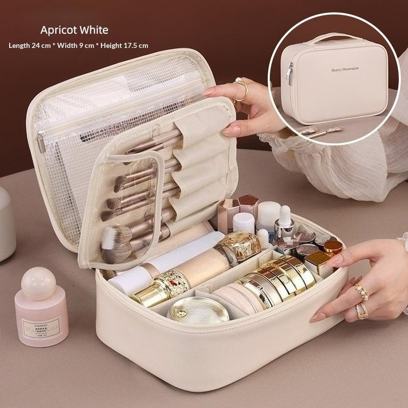 Handheld Makeup Bag, Detachable Partition, Large Capacity Multifunctional, Home Storage, Essential for Travel and Business Trips
