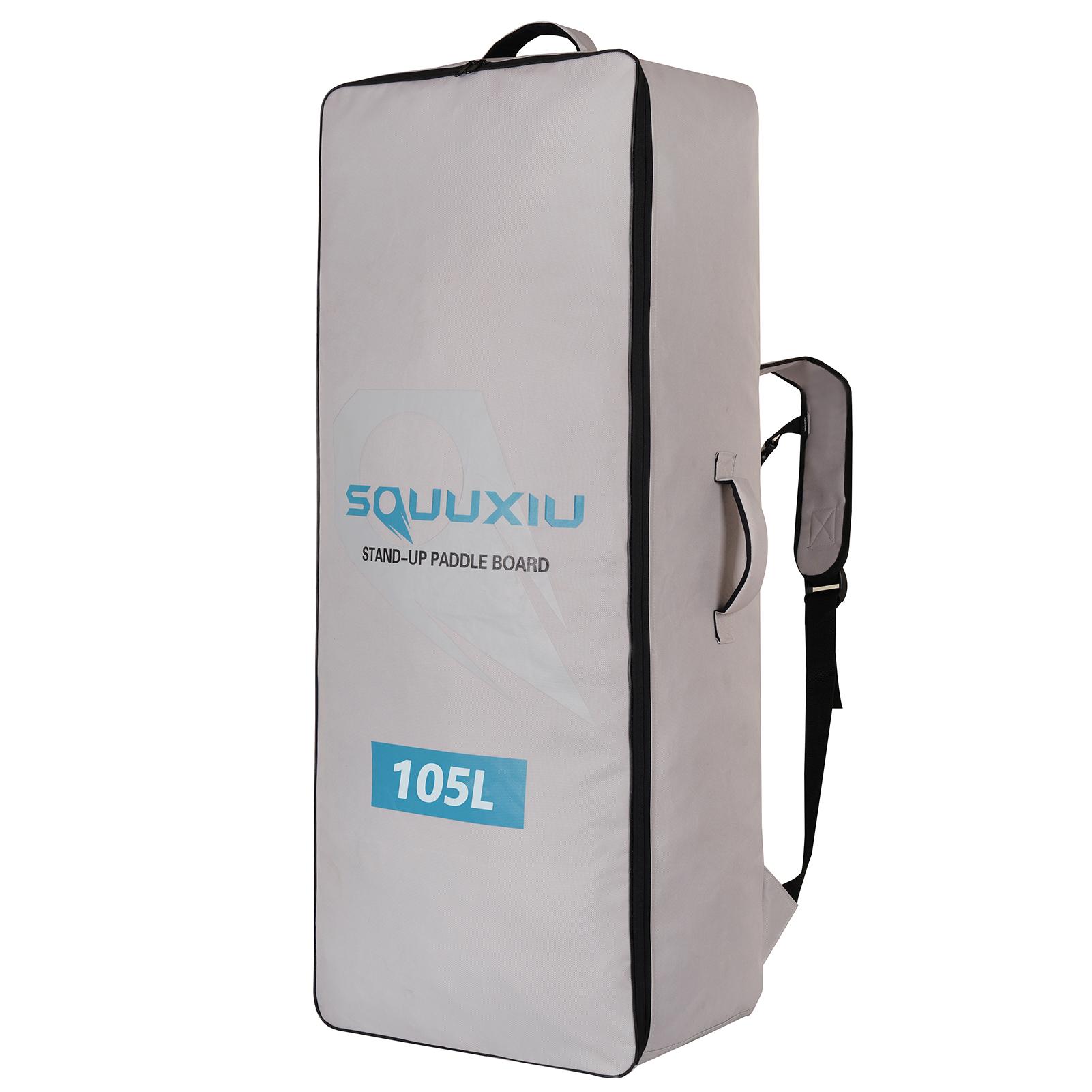 

Надувной рюкзак для серфинга с веслом, большая вместимость, сумка для доски для серфинга SUP из ткани Оксфорд 105L