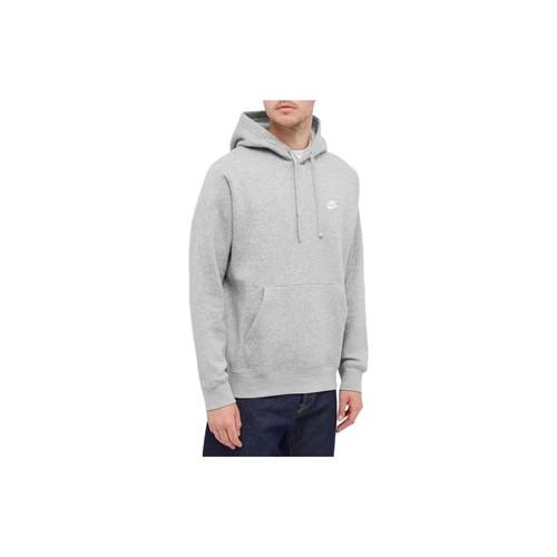 Nike hooded fleece sweatshirt unisex gray