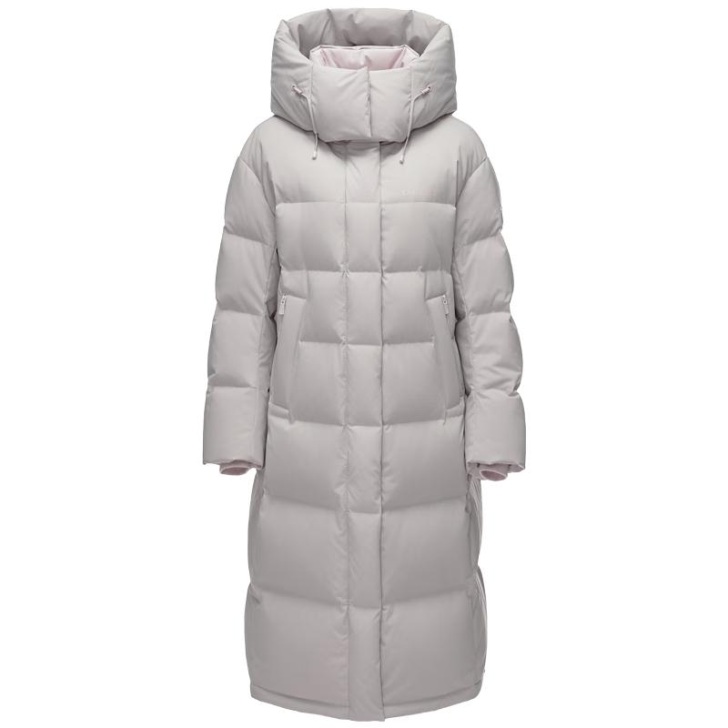 Tamboer Women s Long Detachable Hood Winter Down Parka M